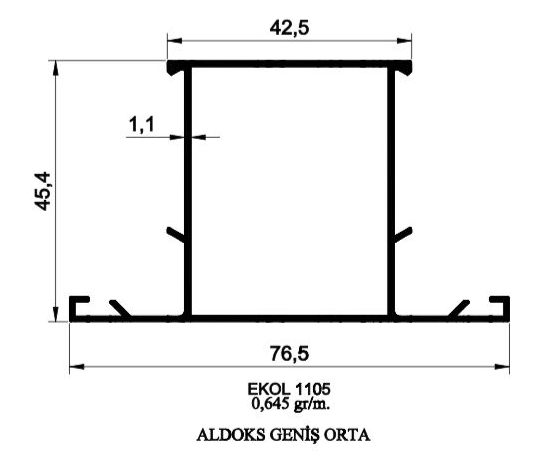 1105- ALDOKS GENİŞ ORTA
