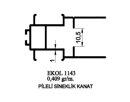 1143-PİLELİ SİNEKLİK KANAT