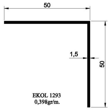 1293- 50X50 KÖŞEBENT