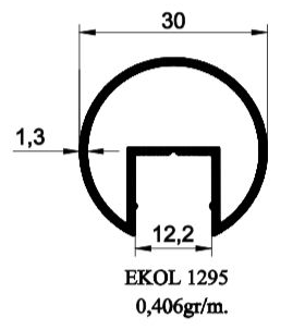 1295- 30 LUK KANALLI BORU 1.5MM