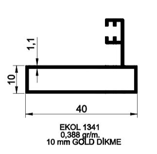 1341-GOLD DİKME 10 MM