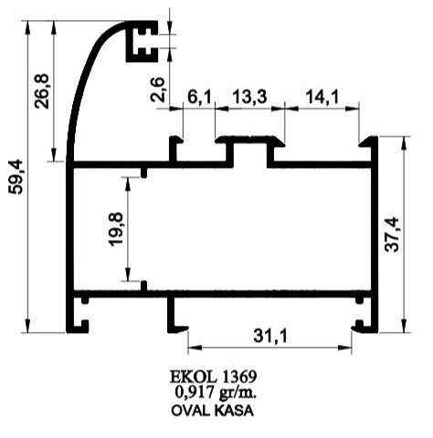 1369 -OVAL KASA