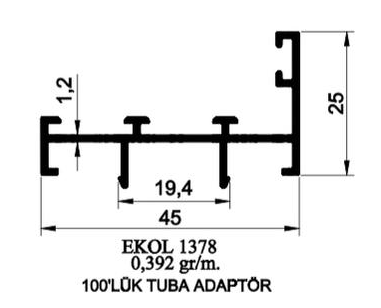1378- 100'LÜK TUBA ADAPTÖR