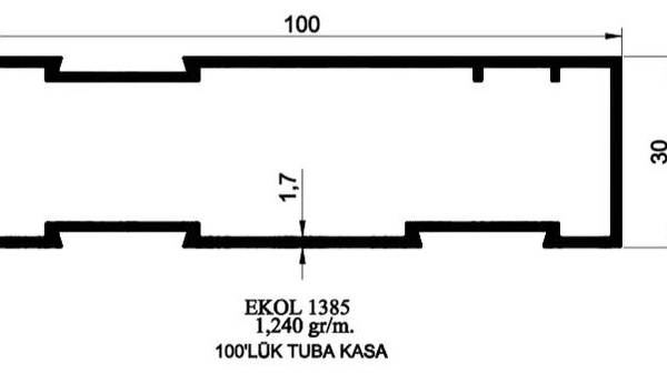 1385- 100'LÜK TUBA KASA
