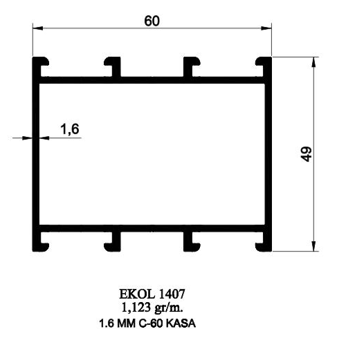 1407- 1.6 MM C-60 KASA