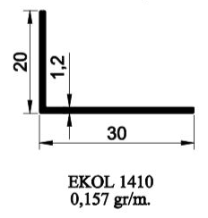 1410- 30X20 KÖŞEBENT