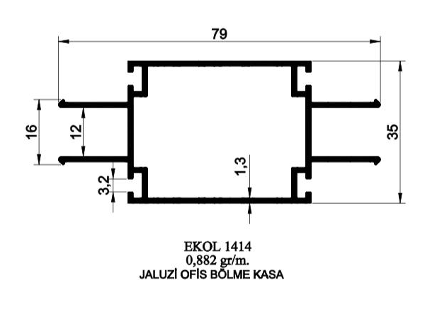 1414- JALUZİ OFİS BÖLME KASA