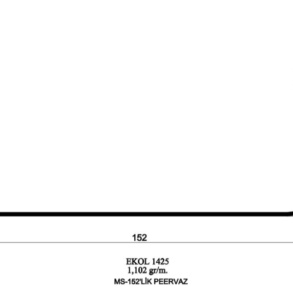 1425-MS 152'LİK PERVAZ