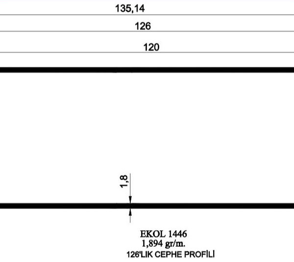1446- 126'LIK CEPHE PROFİLİ