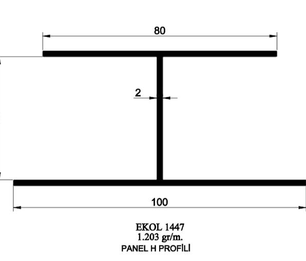 1447-PANEL H PROFİLİ